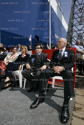 Stoczni Gdynia, ceremonia chrztu samochodowca Ro-Ro...