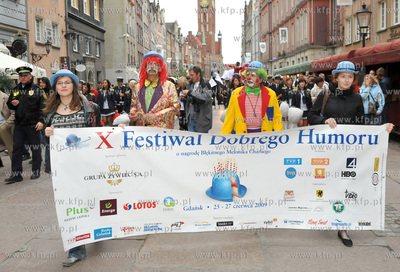 X Festiwal Dobrego Humoru w Gdansku. Parada Dlugim...