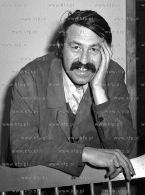 Gunter Grass 04.72 fot. Zbigniew Kosycarz /arch. KFP...