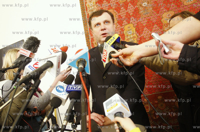 Sopot. Urzad Miasta. Konferencja prasowa Prezydenta...