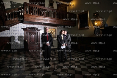 Gdansk. Dwor Artusa. Spotkanie  ministrow spraw zagranicznych...