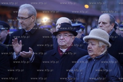 Komenda Wojewodzka PSP w Gdansku. Uroczystosc odsloniecia...