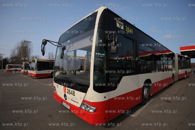 Zajezdnia autobusowa ZKM przy ul. Hallera w Gdańsku....