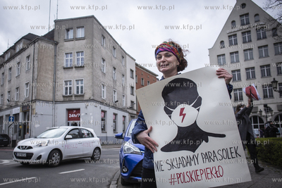 Protest samochodowy  przeciwko projektowi ustawy o...