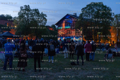 Video mapping na Gorze Gradowej w Centrum Hevelianum...