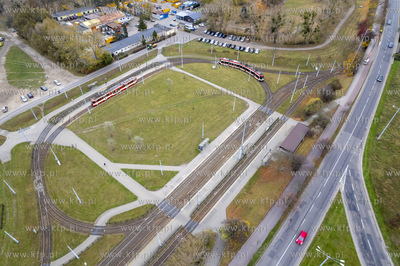 Pętla tramwajowa Zaspa. 07.11.2024 fot. Paweł Marcinko...