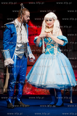 Gdansk. Teatr Wybrzeze. Proba medialna spektaklu pt...