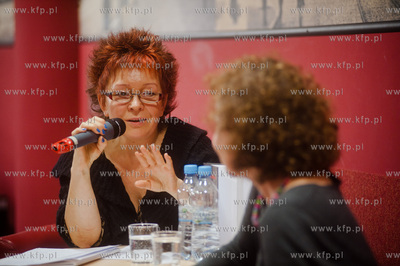 Gdansk. Biblioteka Manhattan w CH Manhattan. Spotkanie...