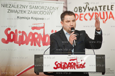 Gdansk. Sala BHP Stoczni Gdanskiej. Spotkanie zorganizowane...