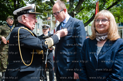 Gdansk. Pomnik Pamieci Polakow mieszkających na Wolyniu....