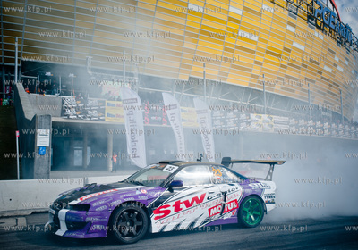 Gdansk. Plac przed PGE Arena. Zawody Drift Masters...