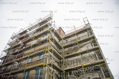 Gdansk. Spotkanie z dziennikarzami, prezentujace postep...