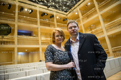 Gdansk. Teatr Szekspirowski. Daria Widawska i Tomasz...