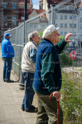 Gdansk. Montaz kola widokowego na Wyspie Spichrzow.
18.05.2015
fot....