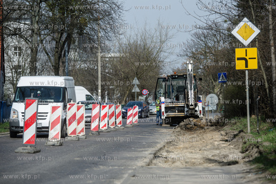 Gdansk. Wrzeszcz. Pierwszy dzien rementu ulicy Sobieskiego.
05.04.2016
fot....