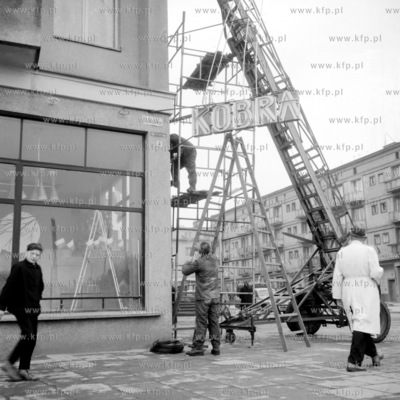 Montaż neonowej reklamy sklepu obuwniczego MHD Kobra...