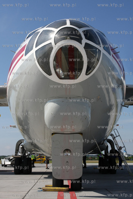 Gdansk, Rebiechowo. Nz. Antonov An-12BP linii Meridian...
