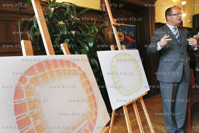 Krzeselka na gdanskim stadionie - konferencja prasowa...