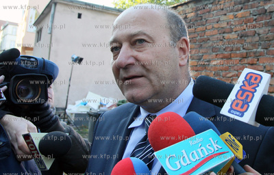 Sopot. Adokat rodziny Olewnikwo mecenas Bogdan Borkowski...