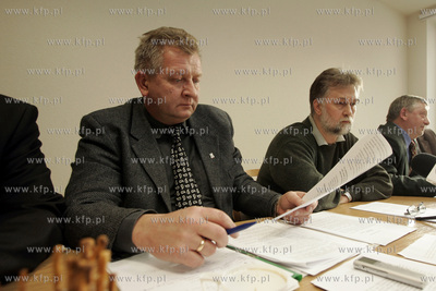 Gdansk, budynek Solidarnosci. Konferencja prasowa przedstawicieli...