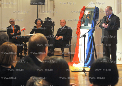 Gdansk. Muzeum Narodowe. Oficjalna uroczystosc z okazji...