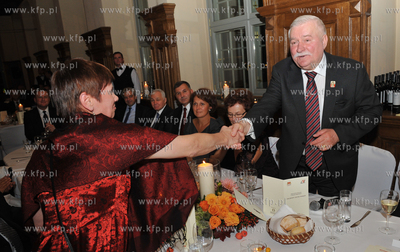 Gdansk. Sala bankietowa w Zielonej Bramie. Bankiet...