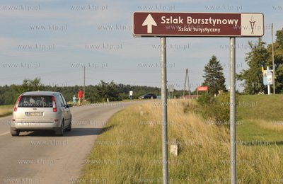 Mikoszewo w pasie Mierzei Wislanej. Szlak Bursztynowy....