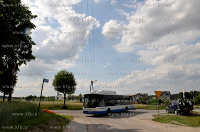 Glincz w gminie Żukowo na Kaszubach przy drodze krajowej...