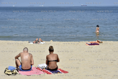 Gdańsk, Brzeźno. Piekna pogoda sprzyja spędzaniu...