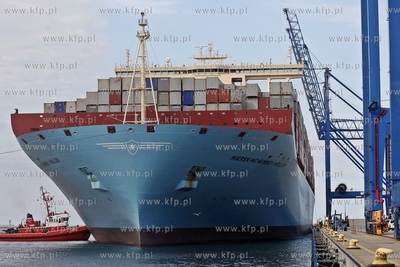 Najwiekszy kontenerowiec swiata Maersk Mc-Kinney Moller...