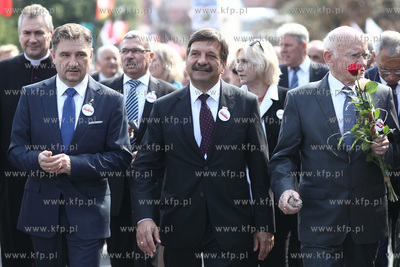 Gdansk. Uroczystosci 25 rocznicy podpisania Porozumien...