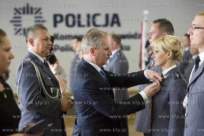 Aula Komendy Wojewódzkiej Policji w Gdańsku przy...