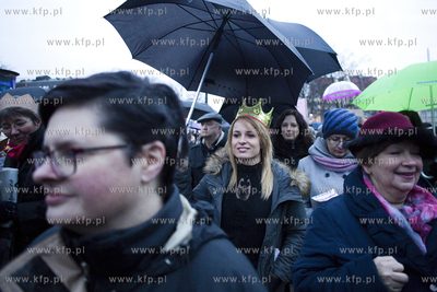 Międzynarodowy Strajk Kobiet. Przemarsz ulicami Gdańska....