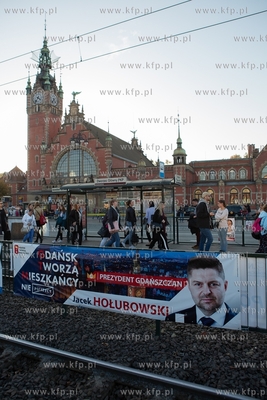 Gdańsk, reklama wyborcza. 16.10.2018 / Fot. Anna Rezulak...