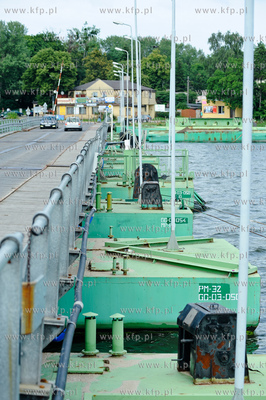 Gdansk Sobieszewo. Most Pontonowy na Martwej Wisle...