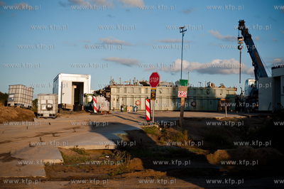 Lubocino powiat Pucki. Miejsce probnych odwiertow gazu...