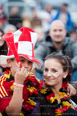 Gdansk. Fanzone - Strefa Kibica. Relacja meczu Mistrzostw...