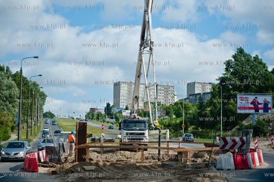 Gdansk. Ul. Franciszka Rakoczego. Budowa Pomorskiej...