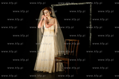 Gdansk. Teatr Wybrzeze. Proba spektaklu pt. Martwe...