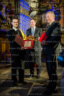 Gdansk. Dwor Artusa. Gala wreczenia nagrod dla zeglarzy...
