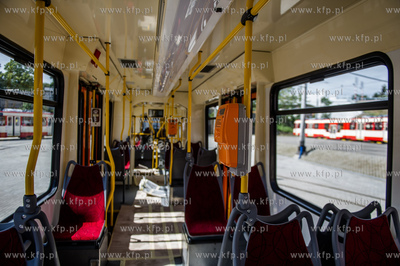 Gdansk. Wrzeszcz. Zajezdnia tramwajowa Zakladu Komunikacji...