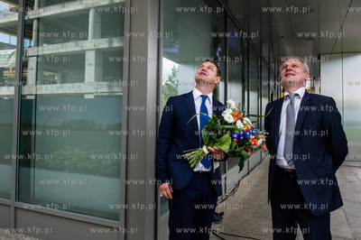 Gdansk. Oliwa. Uroczystosc wmurowania kamiena wegielnego...