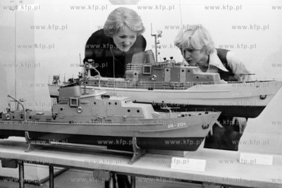 Wystawa modeli okretowych wykonanych przez członków...