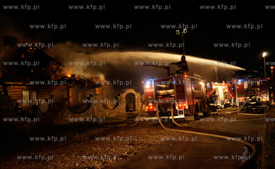 Pozar goralskiego domu na ulicy Warzywniczej w Wejherowie,...