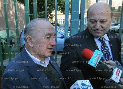 Sopot. Wlodzimierz Olewnik z mecenasem Bogdanem Borkowskim...