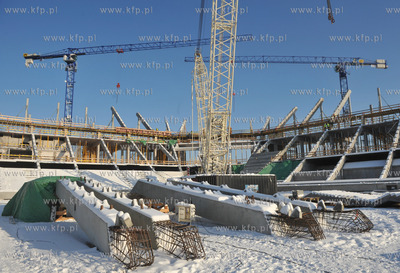 Budowa stadionu PGE Arena w Gdansku Letnicy.
22.01.2010
fot....