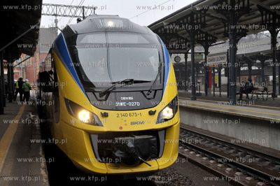 Gdansk, Dworzec Glowny PKP. Inauguracyjny, pierwszy...