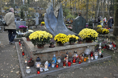 Cmentarz Srebrzysko. Gdańsk Wrzeszcz. 1.11.2014 Fot....