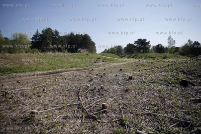 Trasa przyszlej Pomorskiej Kolei Metropolitalnej. Nz....