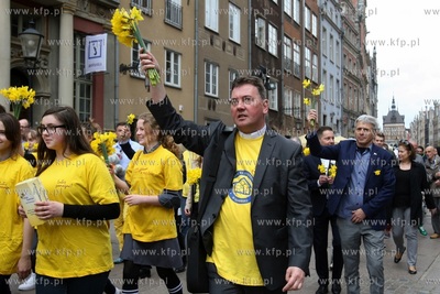 Gdańsk. Pola Nadziei. Nz. ks. Jędrzej Orłowski.
26.04.2015
fot....